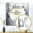 thumbnail image 3 of Designart "Iron Ivy Leaves In Monochrome I" Leaves Square Mirror For Wall Decor - Large Grey Square Mirror Printed Wall Decor - Traditional Square Living Room Mirror, 3 of 5
