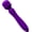 Purple, variant on Wand Massager with Double End, Personal Massager, Cordless , Electric Vibrating Wand, Waterproof (Pink)