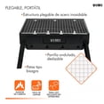 thumbnail image 4 of Parrilla De Carbón Portátil Plegable Asador De Acero VIMI, 4 of 13