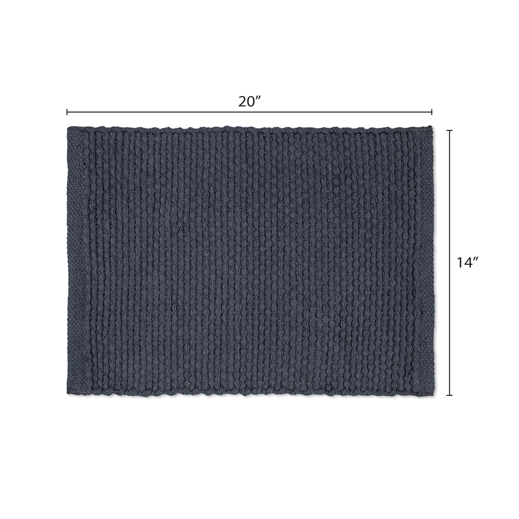 (1 pack) Better Homes & Gardens Justin Jute Placemat, Solid, Grey, 14"W x 20"L