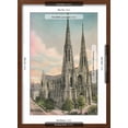 thumbnail image 5 of Art.com St. Patrick's Cathedral, New York City Art Print, Brown Frame Wall Art, 17" x 23", 5 of 5