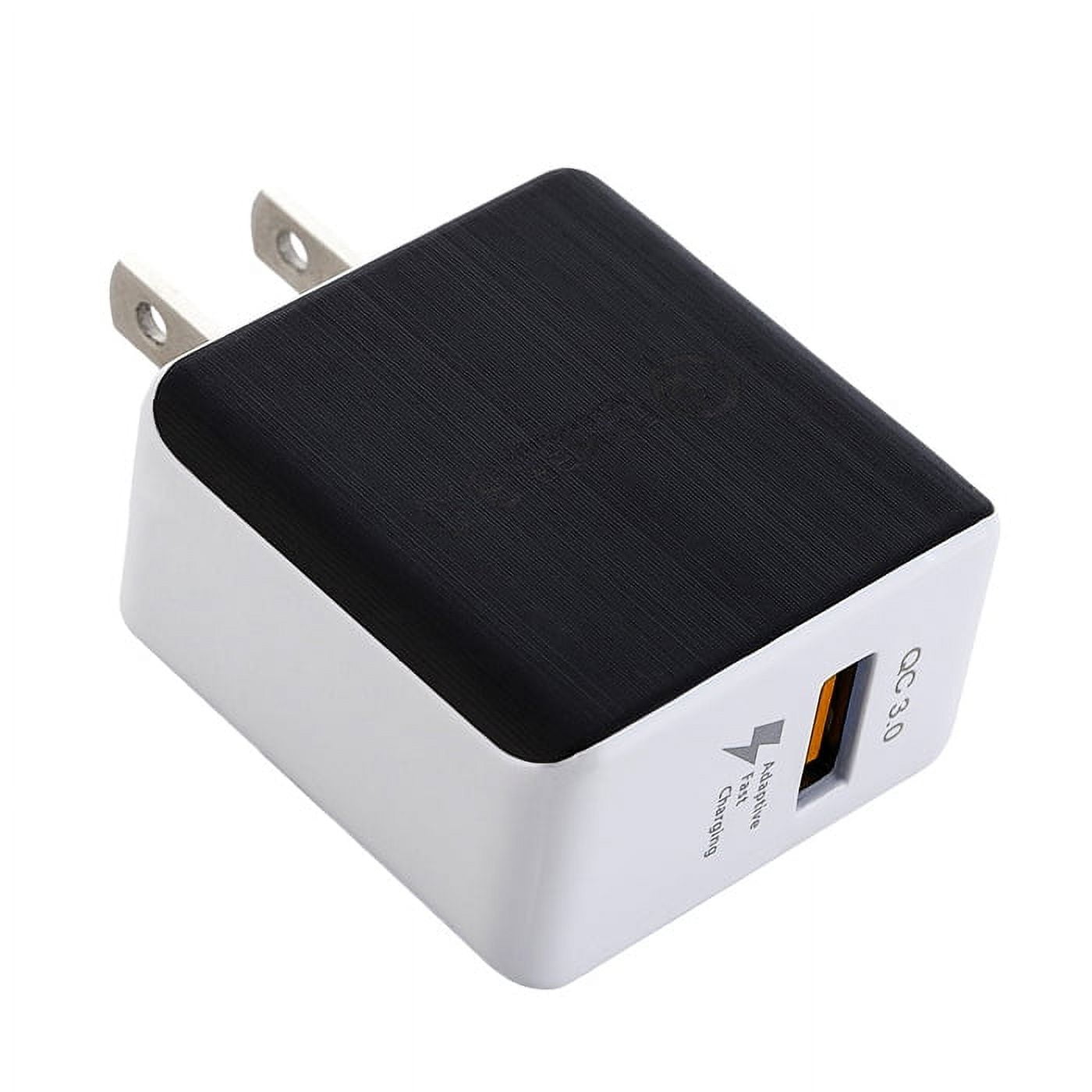 10-Pack FREEDOMTECH 3.0 Quick Charge Certified 18W Fast Rapid USB Wall Charger Adapter For Apple iPhone X iPhone 8 Plus Samsung Galaxy S8 S9+ Plus Note 9 Note 8 Galaxy S7 Edge LG G7 Google Pixel 2 XL