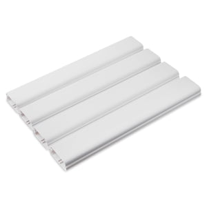 onn PVC Cable Covers, White, 4 Pack