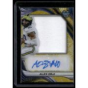 2024 Bowman University Best Football Card Alex Orji PJA-AO Jumbo Relic Auto Second Honor Roll Michigan Wolverines