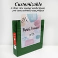 thumbnail image 4 of BAZIC 3 Ring Binder 2" View Binders Slant D Ring Green, Hold 500 Sheets, 12-Count, 4 of 8
