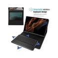 thumbnail image 4 of Bluetooth Touchpad Keyboard Case for Samsung Galaxy Tab S8 Ultra 2022 14.6 Inch Tablet, 7 Colors Backlight Detachable Wireless Trackpad Keyboard & Slim PU Stand Cover with Pen Holder, 4 of 7