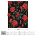 thumbnail image 4 of Nawypu  Flowers Blanket,Throw Blanket red Rose Pattern Soft Warm Blanket for Bed Couch Sofa Lightweight Travelling Camping Comfort Home Decoration for All Season, 4 of 6
