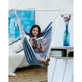 thumbnail image 5 of Hammock Chair Hanging Chair Swing Large Indoor with Anti-Slip Steel Spread Bar and Pocket-Max 500lbs-2 Cushions, Perfect for Bedroom,Outdoor,Patio, Porch,Backyard…, 5 of 6