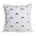 thumbnail image 3 of Halloween Pillow Covers, 18x18 inch White Ghost Throw Pillow Covers, Faux Fur Soft Couch Cushion Case, Fluffy Plush Accent Throw Pillow Case for Halloween Home Decor Indoor, 3 of 8