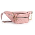 thumbnail image 4 of Bolsa de pecho de nailon con múltiples bolsillos para mujer, riñonera informal, bolsa para exteriores (rosa) Tmvgtek Para Estrenar, 4 of 9