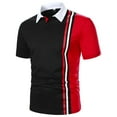 thumbnail image 2 of Sngxgn Men's Golf Polo Shirts Tennis Shirt Short Sleeve Casual Work T-Shirt(Red,XXL), 2 of 9