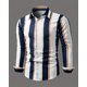 thumbnail image 1 of Camisa de hombre con estampado de rayas sueltas, camisas hawaianas de manga larga, camisa de playa de moda para hombre, blusa cubana, ropa de hombre, ropa de calle cómoda, 1 of 6