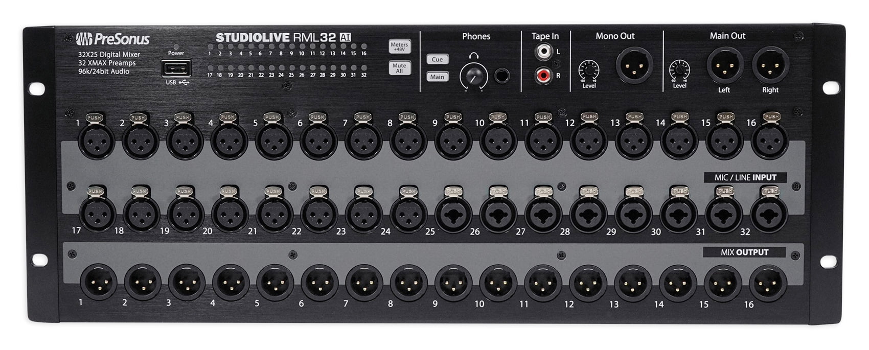 PRESONUS StudioLive RML32AI 32Channel RackMount Digital Mixer w/ 32