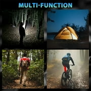 USB Rechargeable Bike Light Super Bright Bicycle Lights Headlight Triple Flashlight Front Light Waterproof - Riding Cycling Camping