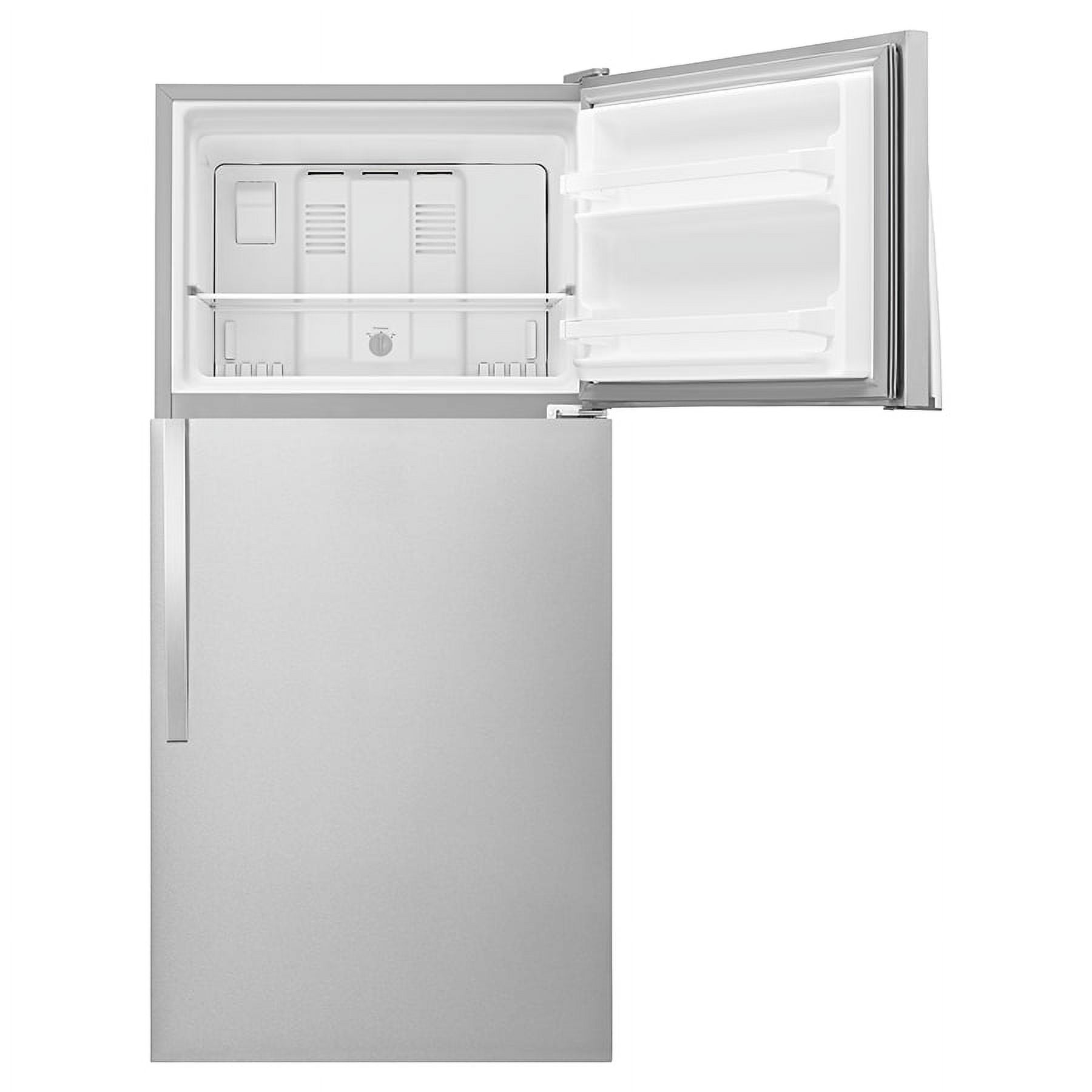 Whirlpool WRT318FZDM: 30-inch Wide Top Freezer Refrigerator - 18 cu. ft - Stainless Steel.