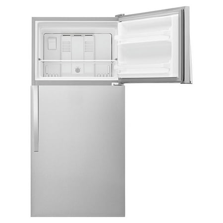 Whirlpool - 18.2 Cu. Ft. Top-Freezer Refrigerator - Monochromatic Stainless Steel