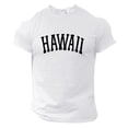 thumbnail image 2 of BOBOGOJP T-Shirts Graphiques pour Hommes Col en V Manches Courtes Blouses Amples Hauts (Blanc,3TG), 2 of 4