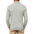 thumbnail image 4 of Mfakffe Polo Shirts For Men Long Sleeve Golf Shirts Quick Dry Lightweight 3-Button Performance Work Fishing Athletic, 4 of 5