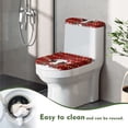 thumbnail image 4 of HELLHERO Christmas Cow and Lights Stylish for Toilet Stretch Toilet Dust Cover Set Fits All Toilet Shapes Soft Dustproof, 4 of 8