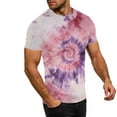 thumbnail image 6 of Lumosvexa Women Graphic Short Shirt Sleeved Tops Womens Casual T-Shirt Crew Neck Tie Dyeing T Shirt Pink Size 2XL, 6 of 10
