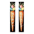thumbnail image 2 of Cubiertas de Puerta de Vacaciones para la Puerta Delantera 2 Paquetes de Cubierta de Puerta de Pascua Conjunto de Huevos de Zanahoria Banderas de Vacaciones Decoraciones Del Festival de Primavera Para, 2 of 6