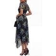 thumbnail image 5 of PRETTYGARDEN Cocktail Dresses for Women Summer Short Sleeve Floral Mesh Sheer Midi Party Wedding Guest Dress, 5 of 7