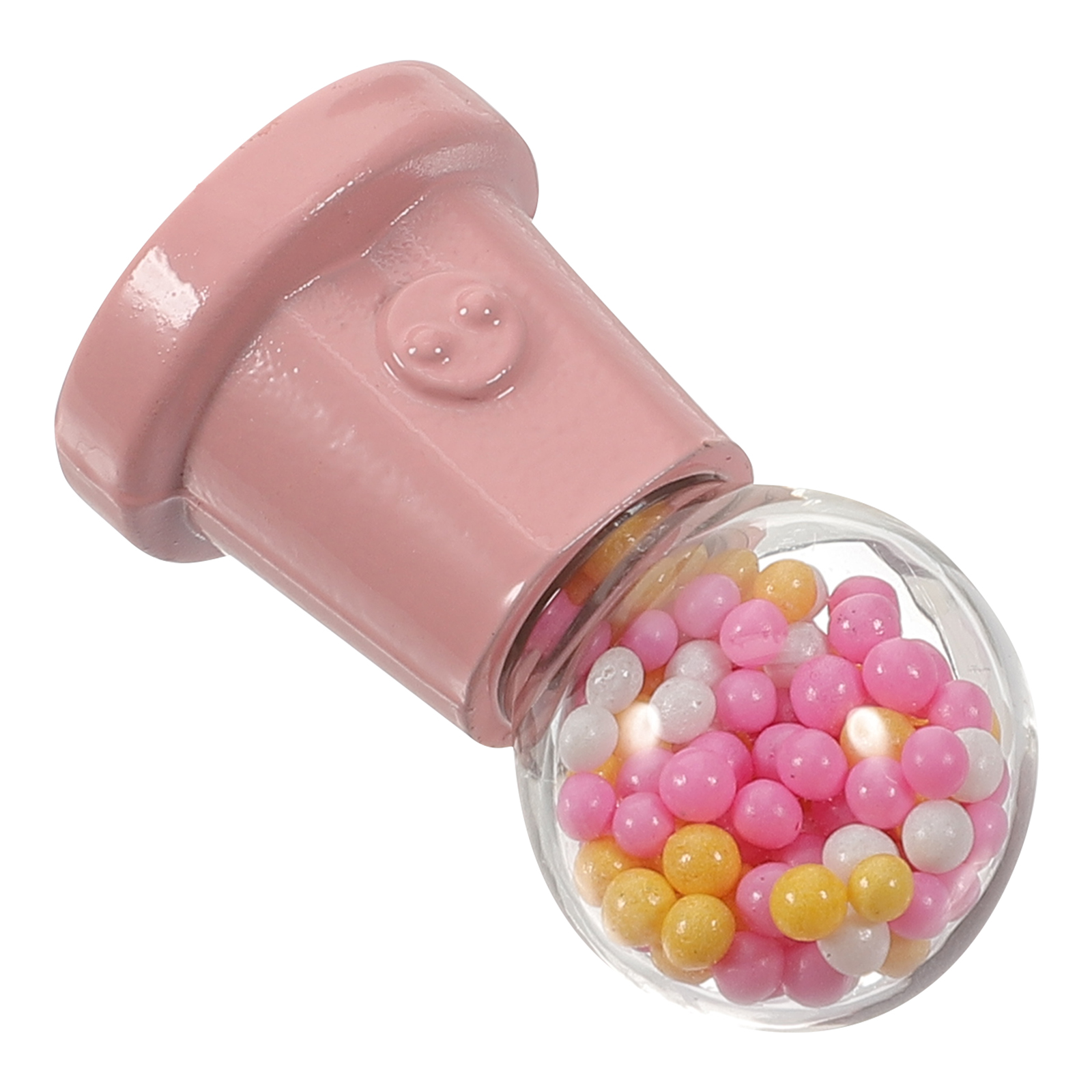 Set of 2 Mini Candy Machine Miniature Toys Accessories Doll House Furniture Gumball Twisters Dispenser Child - image 2 of 6