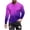 Mens Shirts Purple, variant on Big & Tall T Shirts for Men Plus Size S-5X Long Sleeve Sweatshirts Mens Casual Gradient Printed Pullover Crewneck Slim Athletic Workout Tops