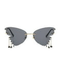 thumbnail image 2 of Xihbxyly Gafas de Sol de Diamantes de Moda, Diseño Creativo de Bola Exagerada, Estilo Retro, Montura Radial Cómoda, Protección Uv400, Montura de Metal, Accesorio Versátil, Aptas para Miopía, Talla Ún, 2 of 5