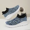 thumbnail image 5 of Men's Slip On Walking Shoes Breathable Knit Upper Thick Sole Sock Sneakers for Casual Daily Commute, 5 of 7