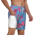 thumbnail image 2 of Kdxio Girl Butterfly Print Men'S Swim Trunks With Compression Liner 7 Inch Inseam Quick Dry Swim Shorts, 2 of 7