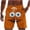 Orange, variant on Purcolt Men's Swim Trunks Cartoon Drawstring Waist Bathing Suit Board Shorts Funny Novelty Beachwear with Pockets