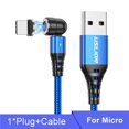 thumbnail image 1 of Cable magnético USLION 540 Rotate 5A, Cable Micro USB tipo C de carga rápida para iPhone Xiaomi, Cable cargador magnético, Cable USB Dengxun unisex, 1 of 2