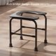 thumbnail image 4 of Silla con orinal portátil, asiento de inodoro antideslizante de plástico de acero inoxidable de 9,84 pulgadas, taburete de baño para anciano multifuncionales, jujeres, 4 of 7