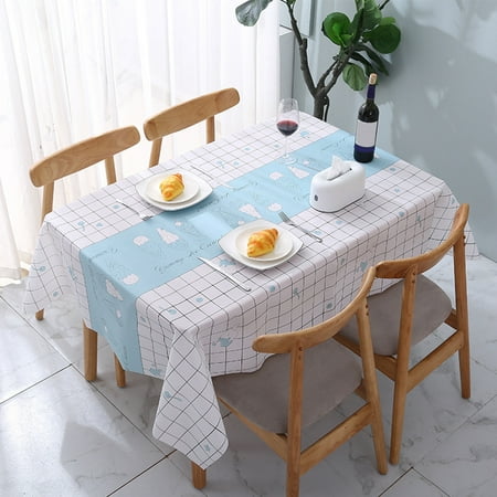 

KAOU Table Mat Eye-catching Cartoon Pattern PEVA Reusable Dining Table Cloth Decor for Home
