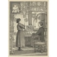 thumbnail image 2 of Willem Pothast 14x18 Gold Ornate Wood Frame and Double Matted Museum Art Print Titled - Musicing Man and Female (1887 - 1916), 2 of 4