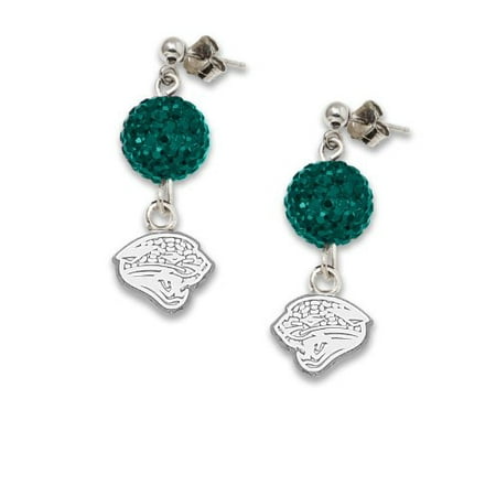 Jacksonville Jaguars S/S JACKSONVILLE JAGUARS CRYSTAL OVATION EARRINGS