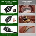 thumbnail image 3 of Batterie de Cuisine de Camping Ensemble de Cuisine Accessoires de Camp Ustensiles de Cuisine Kit Essentiels de Camping Kit Anti-Dérapant en Silicone pour BBQ pour Accessoires de Camping Indispensables de Camping Équipement, 3 of 6