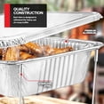 thumbnail image 6 of Complete Chafing Dish Buffet Set (39pc) Disposable Catering Supplies- Includes Serving Utensils, 6hr Fuel cans, 6 Half size Chafing Pans & Wire Racks- Premium Party Food Warmer Trays, 6 of 7