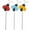 Assorted Color, variant on Gongc Outdoor Artificial Turf Ladybug Garden Stake Set for Lawn Decor