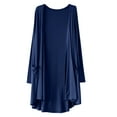 thumbnail image 4 of Elvqul Long Cardigans Women Lightweight Oversized Plain Navy Womens Sweater Long Sleeve Cotton Coat Trendy Outerwear Blouses, 4 of 4