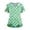 Green, variant on Scrub Tops Women Funny Hawaiian Tropic Nurse Uniforms Fashion V-Neck Side Slits Scrub Shirt Holiday Short Sleeve Medical Workwear with Pockets Gold 3XL