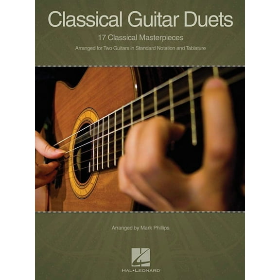 Classical Guitar Duets: 17 Classical Masterpieces, (Paperback)