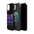 thumbnail image 2 of DistinctInk Tough Case for Apple iPhone 14 (6.1" Screen), Compatible with MagSafe Charging - Amazing Remember That, 2 of 6