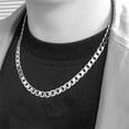 thumbnail image 5 of 5/7/9/MM Gold Silver Punk Gothic Cool Heavy Link Cuban Chain Stainless Steel Necklace Metal Collar 60CM WIDTH 7MM, 5 of 8