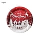 thumbnail image 2 of Platos desechables navideños | Paquete de 10 platos de papel navideños | Diseños festivos en rojo, rosa y marrón | 22,86 x 22,86 cm | Artículos esenciales para cenas y reuniones, 2 of 5