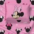 thumbnail image 4 of Disney Minnie Mouse Personnage Réversible Ensemble de Lit Jumeau 4 Pcs, 4 of 9
