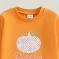 thumbnail image 5 of Gubotare Infant Sweatshirt Plain Kids Sweatshirts Girls Trendy Crewneck Sweatshirt For Girls, Toddler Pullover Sweatshirt Girls Size 18 24 Months (Orange,18-24 Months), 5 of 5