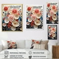 thumbnail image 4 of Designart "Vibrant Coral Blooms In Red And White" Coastal Coral Under Water Floater Framed Canvas Art Print, 4 of 5