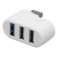 thumbnail image 1 of 90 Degree Rotatable USB Hub, With 3 Port, Plug And Play Supports Hot Swap 180 Degree Rotatable USB 3.0 2.0 USB Expansion Allocator For Desktop PC Computer, 1 of 8